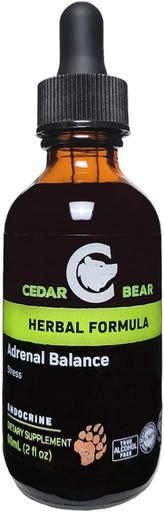 [BRSWIAQNOMFBSC34] Cedar Bear Adrenal Balance - Liquid Herbal Supplement with Adaptogens That Fights Fulness, Manage Stress and Encrease Energy 2 fl oz / 60 ml (1 egység)