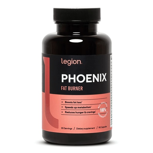 [BRSWYBATCAIAIF35] LEGION Phoenix Thermogenic Fat Burners & Weightloss Pills - 30 Serving, 90 Capsules (Caffeine)