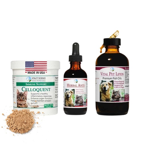 [BRSWGAIKO4CQECI7] Vitality Science Advanced Immune Restoration Supplements for Cats | Intense Regeneration Protocol | Helps with Pain Relief (Small)