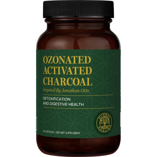 [BRSROBDYCQDQIGTV] Global Healing Center - Ozonated Activated Charcoal Powder - Advanced Digestive Detox that Adsorbs Internal Unwanted Compounds - Helps Relieve Occasional Gas Discomfort - 60 Activated Charcoal Pills