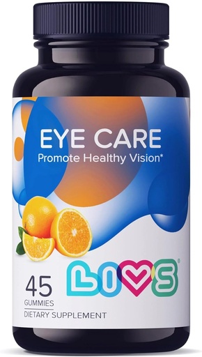 [BRSWYAL5O4PGYFIZ] LIVS Eye Care, Lutein and Zeaxanthin, 45 Orange Gummies