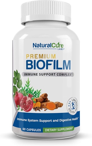 [BRSWYYAECJ6AOE34] Natural Cure Labs Biofilm Complex – Premium Biofilm Formula Botanicals & Herbs | Biofilm Product for Digestion & Immune Support | Vegan, Non-GMO, Gluten Free | Biofilm Defense & Gut Health Supplement