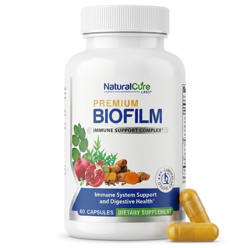 [BRSWYYAECJ6AOE34] Natural Cure Labs Biofilm Complex – Premium Botanicals & Herbs | Digestive & Immune Wellness Support | Vegan, Non-GMO, Gluten-Free | Supports Gut Balance & Probiotic Activity