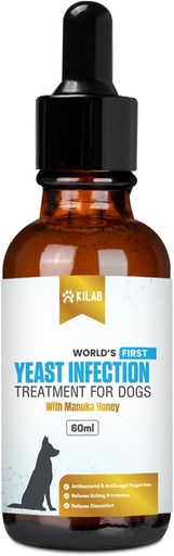 [BRSROHQLOR6B6CT4] Kilab Natural Yeast Infekzioa Txakurrentzat. Itch Relief, Inflammation Relief, Alergia Erliebea eta gehiago onartzen ditu.
