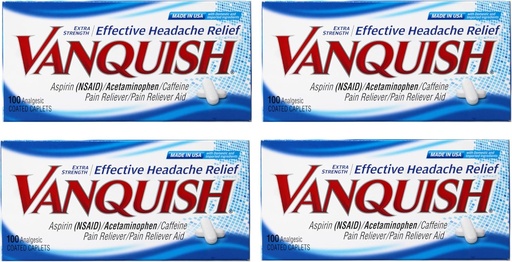 [BRSWKGYBOYIWKYDK] Vanquish Extra Strength Pain Reliever Caplets, 4 Count