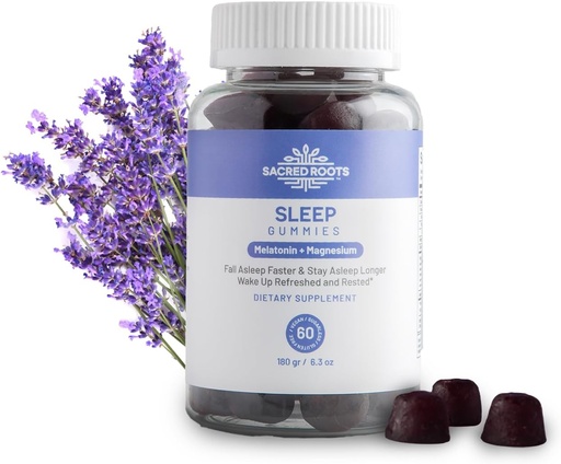 [BRSRO2T6CIHB63IU] Sleep Gummies - Sugar Free Melatonin Gummies with Magnesium for Sleep Support - Botanical Blend of Natural Ingredients - Keto, Vegan, Non-GMO & Gluten-Free - Made in USA (30 Servings)