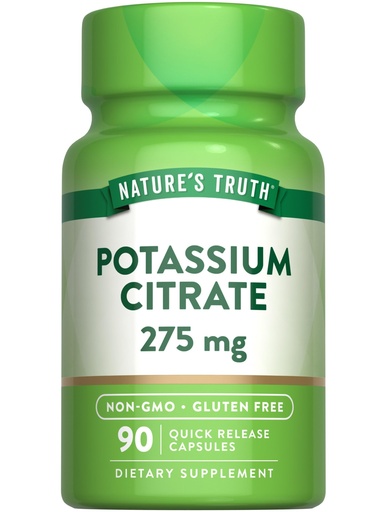 [BRSWGGT6CEPAEGQV] Nature's Truth Potassium Citrate Supplement | 275mg | 90 Capsules | Non-GMO & Gluten Free
