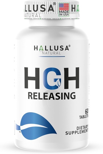 [BRSRMH33AEAWYHIY] Hallusa Natural Hall HGH Complex - Amino Acid Complex - Muscle & Workout Support - Energy & Recovery Formula - L-Arginine, L-Ornithine, L-Glutamine - 60 Tablets (30 Day Supply)