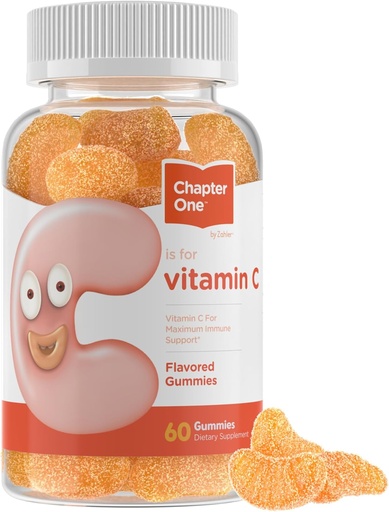[BRSWGHYLPN4GCFY3] Zahler - Chapter One Vitamin C Gummies for Adults & Kids 125 mg (60 Flavored Gummies) Certified Kosher Gummy Vitamins C Chewable Vitamin Gummies - Chewable Vitamin C Gummy - Vitamin C Gummies Kids