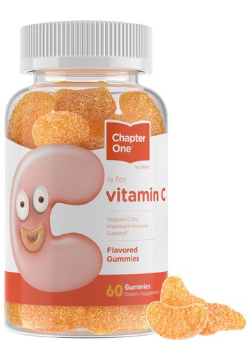 [BRSWGHYLPN4GCFY3] Zahler - Chapter One Vitamin C Gummies for Adults & Kids 125 mg, Certified Kosher (60 Flavored Gummies)