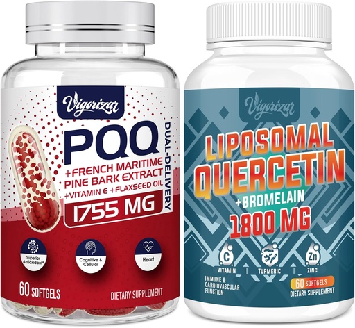 [BRSROAI3CAFBAF3L] Birsppy Vigorizar Prantsuse meremännikoore ekstrakt kahesuguse koostisega + 1600 MG Liposomal Quercetin Fütosoom