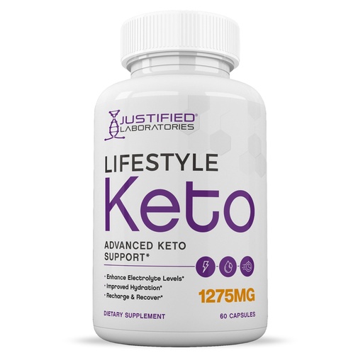 [BRSROBD5BZ7QO2D6] Justified Laboratories Lifestyle Keto - 60 Capsules - Ketogenic Support from Apple Cider Vinegar, Green Tea Leaf, Vitamin C, Vitamin D3 & Extra Virgin Olive Oil - 30 Servings