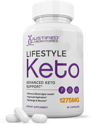 [BRSROBD5BZ7QO2D6] Lifestyle Keto Pills 1275MG New & משופר פורמולה מכיל Apple Cider Vinegar אבקת שמן בתולה אקסטרה בתולה אבקת תה ירוק על 60 קפסולות