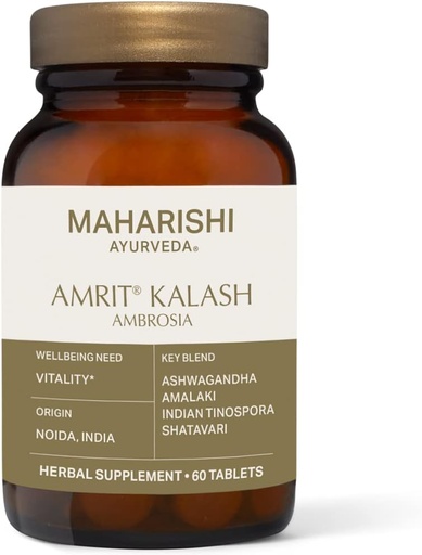 [BRSWIYTYAYJQECIZ] Maharishi Ayurveda Amrit Kalash Ambrosia (60 tabletter-500mg) (60 Tab, Amrit Kalash)
