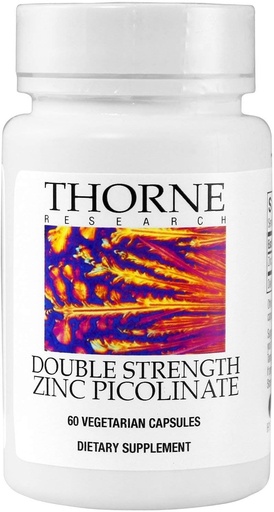 [BRSWIYIZCIPRMGTO] Recherche Thorne - Picolinate de zinc 30 Milligramme (anciennement Picolinate de zinc double résistance) - Supplément de zinc bien absorbé pour fonction immunitaire - NSF certifié pour le sport - 60 capsules