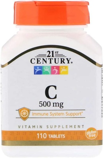 [BRSWIYIYAF5GM2LM] 21st Century C 500mg TIME RELEASE 110 TABS