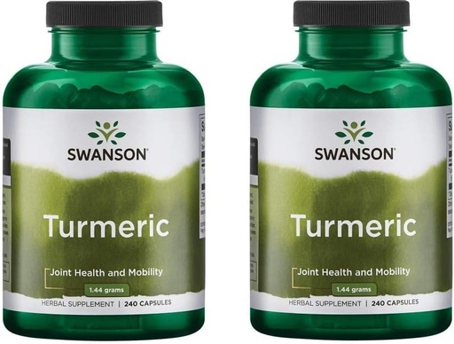 [BRSWKYD5DMGB23D6] Swanson Premium Brand Turmeric Whole Root Powder 720 mg, 240 Capsules-2 Count,