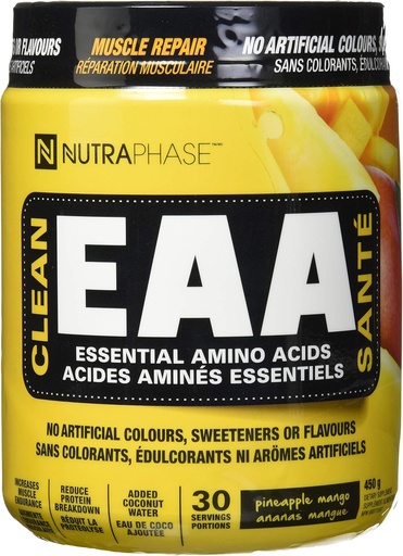 [BRSWGFA7OEGRSFIZ] NutraPhase Clean EAA, All Natural, Vegan Friendly, Gluten Free, Amazing Taste, Pineapple Mango, 30 Servings, 16 Ounce