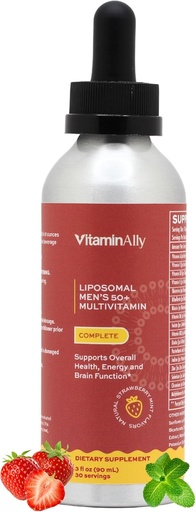 [BRSROHYZBF7QEG3J] Liposomaal Mannen 50+ Vloeibaar Multivitamine Drops 