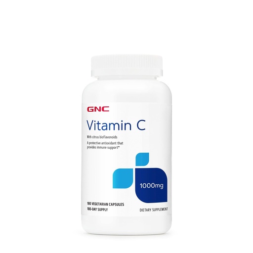 [BRSWYZT4B4IGED3V] GNC Vitamin C 1000mg Supplement, Provides Immune Support, 180 Servings