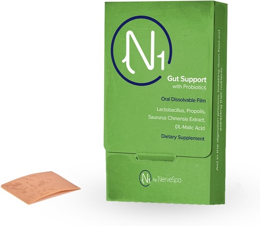 [BRSROYINAQHAG3LH] M PAIN MANAGEMENT TECHNOLOGIES Gut Duck with Programtic Oral Dissolable Film N1 by NerveSpa - Impreve Distrable, Foutional Progration, Improve Nutrient Absorpsi, 10 Film / Box