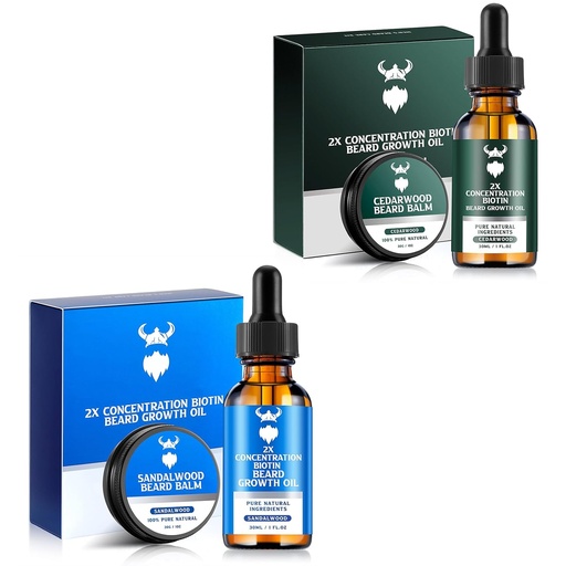 [BRSRAZLRCICWYYDF] Sandalwood Beard Growth Oil with 2X Concentration Biotin for Men and Cedarwood Beard Growth Oil with 2X Concentration Biotin for Men，Natural Ingredients & Thickens Facial Hair Growth