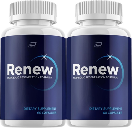 [BRSRAYAOAUFGYFLF] Renew Capsules Supplement, Renew Metabolic Regeneration Formula, Renew Pills, Renew Capsules Reviews, Renew Maximum Strength (2 Pack - 120 Capsules)
