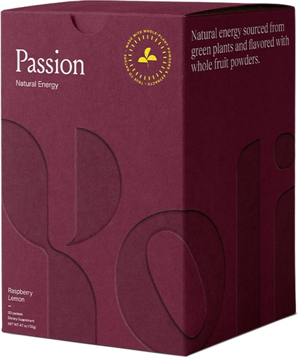 [BRSRMHAFDMCAYCA2] Yoli® Passion Energy Drink Powder Mix - Natural Energy Drink Mix for Endurance and Stamina, 30 Packets - Raspberry Lemon