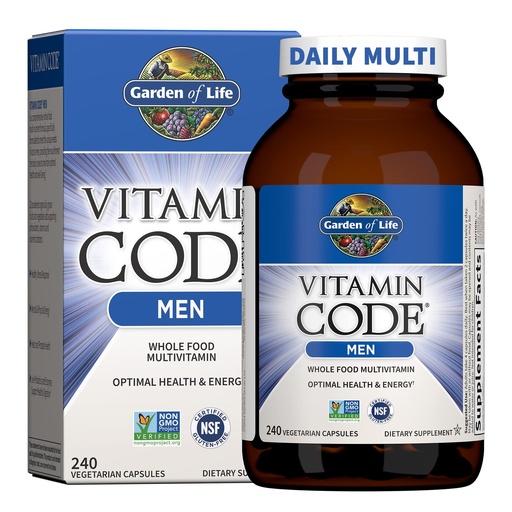 [BRSWIYL3OADQG3DO] Garden of Life Vitamin Code Men's Multivitamin, 240 CT
