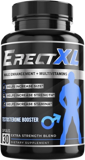 [BRSRAFL4AEBWO2AU] Male Performance + MULTIVITAMIN – Increase Size, Strength, Stamina | Nitric Oxide & Testosterone Enhancer w/GoatWeed & MacaRoot +19 Fast Acting Natural Ingredients
