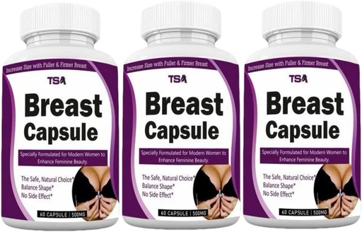 [BRSRAZL7CAPGC334] Generic Breast Growth Breast Enhancer | Breast Enlargement Pills for Women | Enjoy Larger, Fuller, Firmer Breasts | Fuller & Perkier Looking Breasts | 60 counts each | pack of 3