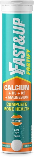 [BRSROGITOUDWMYLF] Calcium met essentiële vitamine D3 voor volledige gezondheidsondersteuning - Vitamine D3, Calcium & Magnesium Combinatie voor betere absorptie (20 tabletten, sinaasappelsmaak)