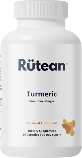 [BRSRAZYOCEMRUA3P] Turmeric Capsules - High Potency Turmeric Curcumin Capsules with Ginger & Black Pepper - Joint Support - 60 Capsules