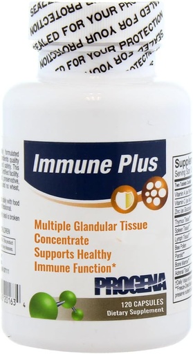 [BRSWIEIOOV6Q223K] PROGENA - Immune Plus Multiple Glandular Tissue Concentrate (120 Capsules)