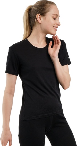 [BRSRAZATOIAQGGQY] Merino.tech Merino Wolle Shirt Women - 100% Merino Wolle Base Layer Women Short Sleeve Tee