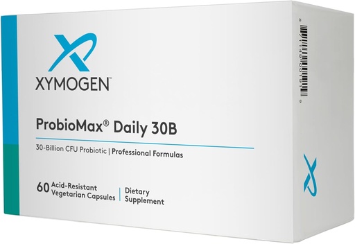 [BRSRMGDYOACAOYAZ] XYMOGEN ProbioMax Daily 30B - Vegetarian, Dairy & Gluten Free Probiotics for Digestive Health - Women's & Men's Probiotic Nutritional Supplements - Formerly ProbioMax Daily DF (60 Capsules)