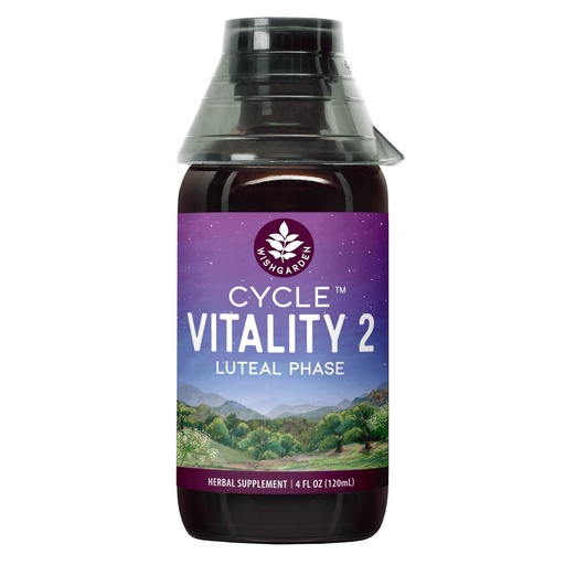 [BRSRMGL3OYPG2AIU] WishGarden Herbs Cycle Vitality 2 Luteal Phase - Plant-Based Progesterone Supplement with Wild Yam & Vitex Chasteberry Supports Healthy Menstrual Cycles, Fertility & Healthy Progesterone Levels, 4oz