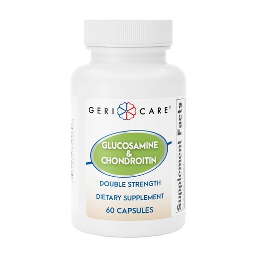 [BRSWYBI3BZ7A4EY4] Gericare Glucosamine HCl 500 mg, Chondroitin Sulfate 400 mg with Sodium 35 mg Supplement Capsules - Supports Joint Mobility, Promotes Cartilage Health and Flexibility, 60 Count (Pack of 1)