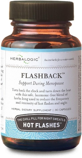 [BRSWGY3QBYORQ3DP] Herbalogic - Flashback Herb Capsules - Natural Relief for Menopausal Hot Flashes, Night Sweats, Sleeplessness, Irritability & Mood Swings - 30 Cap Count