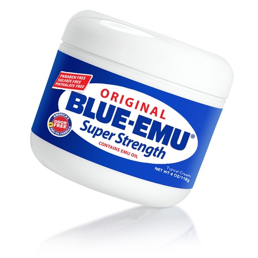 [BRSWIYT3OQFG2HLA] Blue-Emu Original Super Strength Cream, Soothing Muscle & Joint Support, 4 Oz