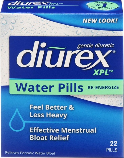 [BRSWKZT7CEHWOA3I] Diurex XPL Reenergizing Water Pills - Relieve Bloating & Fatigue - 22 Count