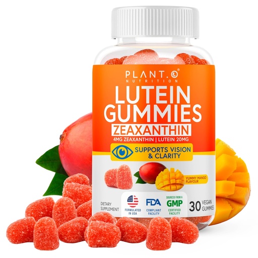 [BRSRAZD3BYHGYALB] Lutein & Zeaxanthin Gummies - Delicious Vegan Eye Health Vitamins Clinically Studied 20mg Lutein and Zeaxanthin for Vision Clarity Dry Eye Relief and Blue Light Support