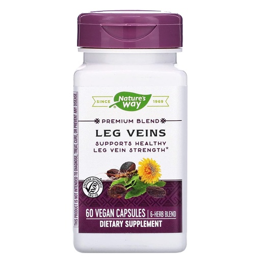 [BRSWIYTQAYORKHQ7] Natures Way Leg Veins Support Blend, 60 ct