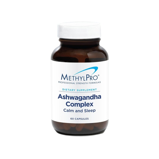 [BRSRAEAEOQMBG3TD] MethylPro Ashwagandha Complex - Magnesium L Theanine Supplement with Ashwagandha Root - Support a Healthy Brain & Balanced Sense of Calm - Pairs Well with L-Methylfolate (60 Capsules)