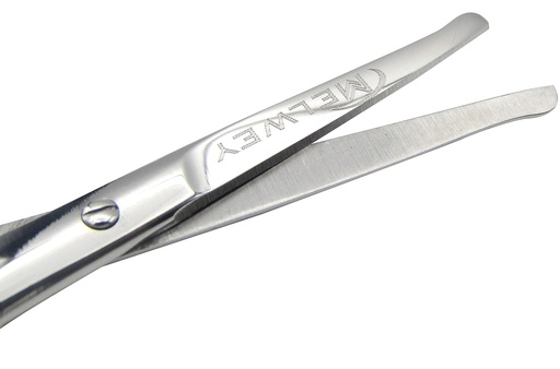 [BRSWYC33BV7GAGTU] Rounded Stainless Steel Facial Hair Scissors – Safety Scissors for Nose Hair, Eyebrows, Eyelashes, Mustache, Beard, and Baby Nails