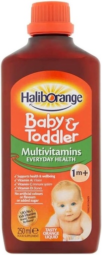 [BRSWIBY3CEGQAA3U] (2 iepakojumi) - Haliborange - Baby and Toddler Liquid - 250ml - 2 iepakojumi