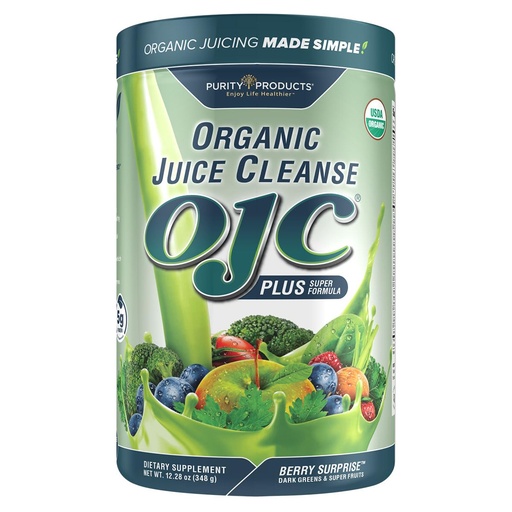 [BRSWK2T6CIAQGEL2] Purity Products Certified Organic Juice Cleanse OJC Plus Berry Surprise - 30+ Organic Veggies and Fruits - 5 Grams of Fiber - Promotes Energy and Digestive Function - 12.28 oz - 348 g - 30 Servings