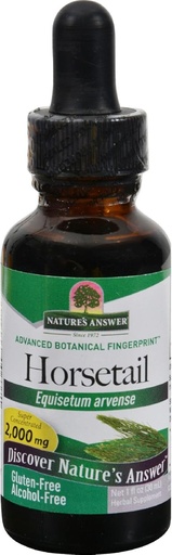 [BRSWECQDBUMWOAI2] Natures Answer Horsetail Herb Alcohol Free - Promotes Healthy Ligaments and Skin - 2000 mg - Gluten Free - 1 fl oz (Pack of 2)