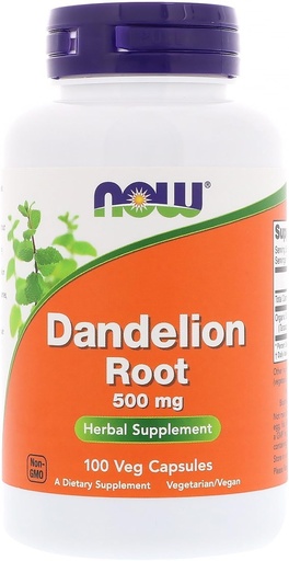 [BRSWIYYPOMNWGG3I] NOW Dandelion Root 500mg, 100 Capsules (Pack of 3)