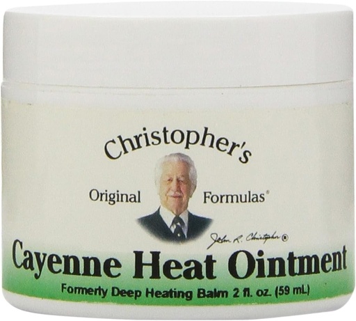 [BRSWIYQYAENG2F36] Christopher's Original Formulas Cayenne Heat Ointment, Warming Herbal Topical for Discomfort & Circulation, 2 fl oz